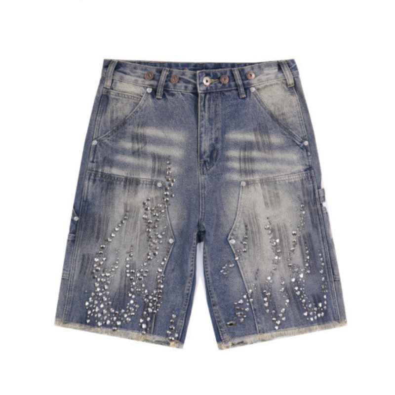Bermuda Hellstar Denim Diamonds