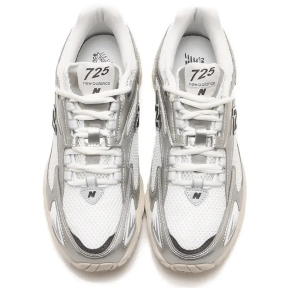 New Balance 725 Metallic Silver White