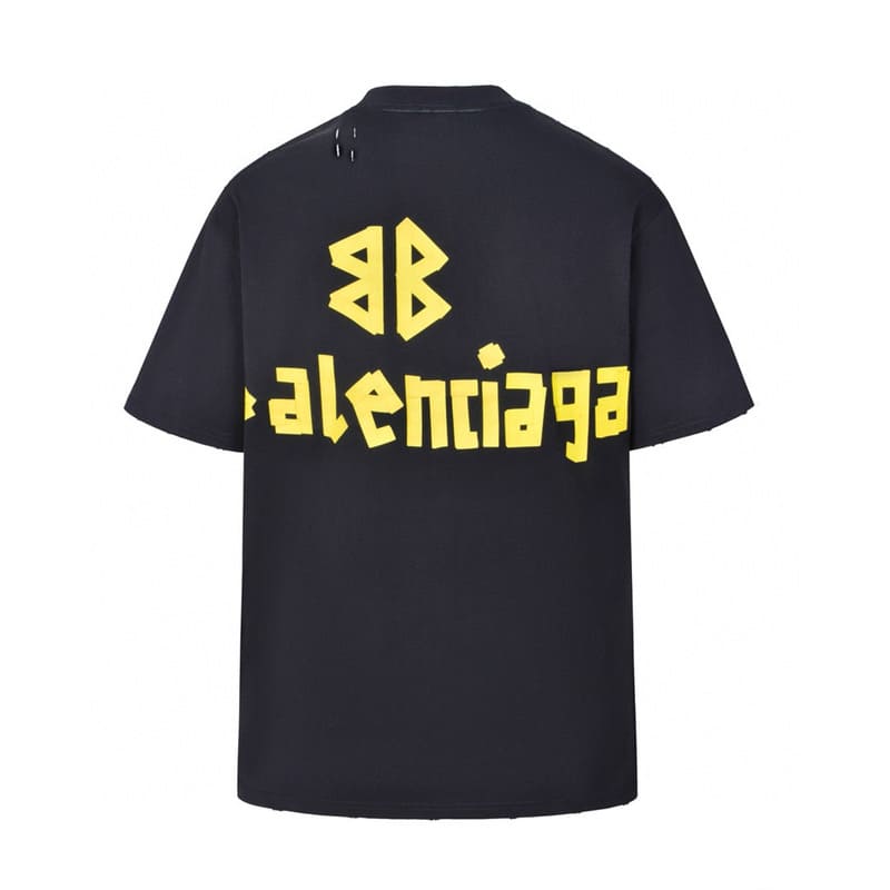Camiseta Balenciaga Tape Type Preta