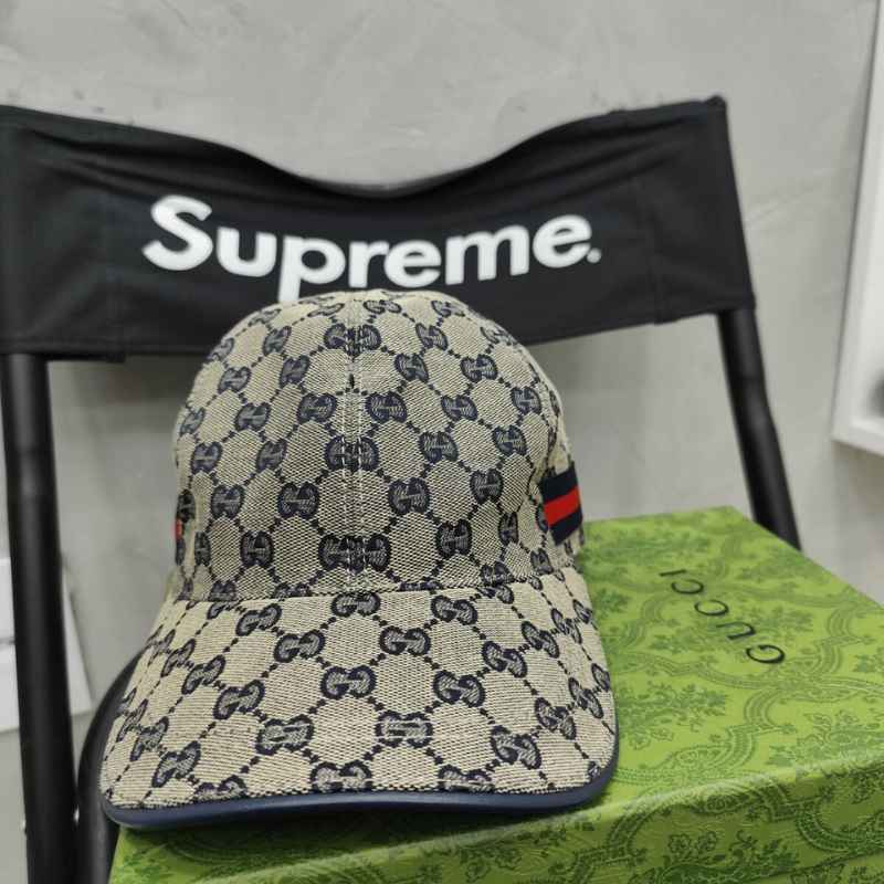 Boné Gucci GG Se Canvas Grey