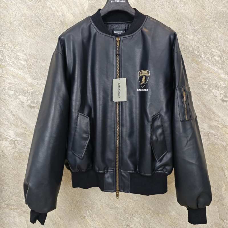 Jaqueta Balenciaga x Automobili Lamborghini Preta
