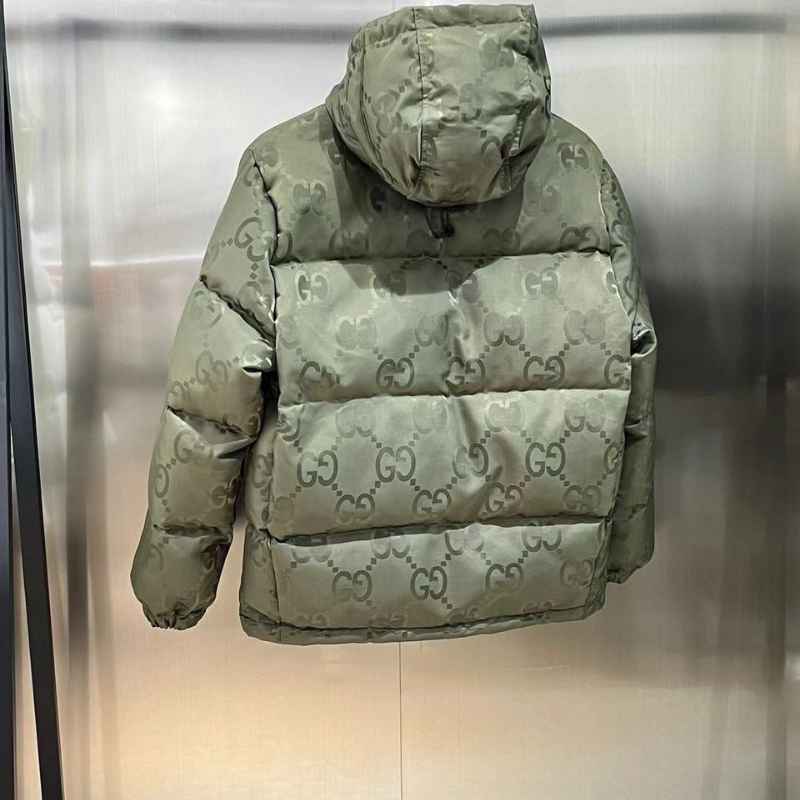 Jaqueta Gucci GG Canvas Jumbo Puffer Verde