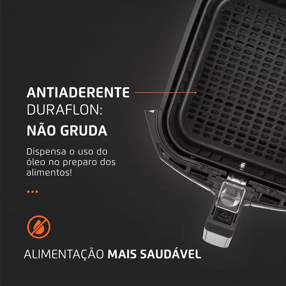 Fritadeira Elétrica Sem Óleo Air Fryer Mondial Family AFN40FB 4 L – Preta