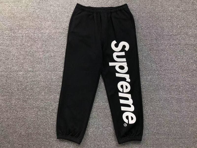 Calça Supreme Satin Appliqué Preta