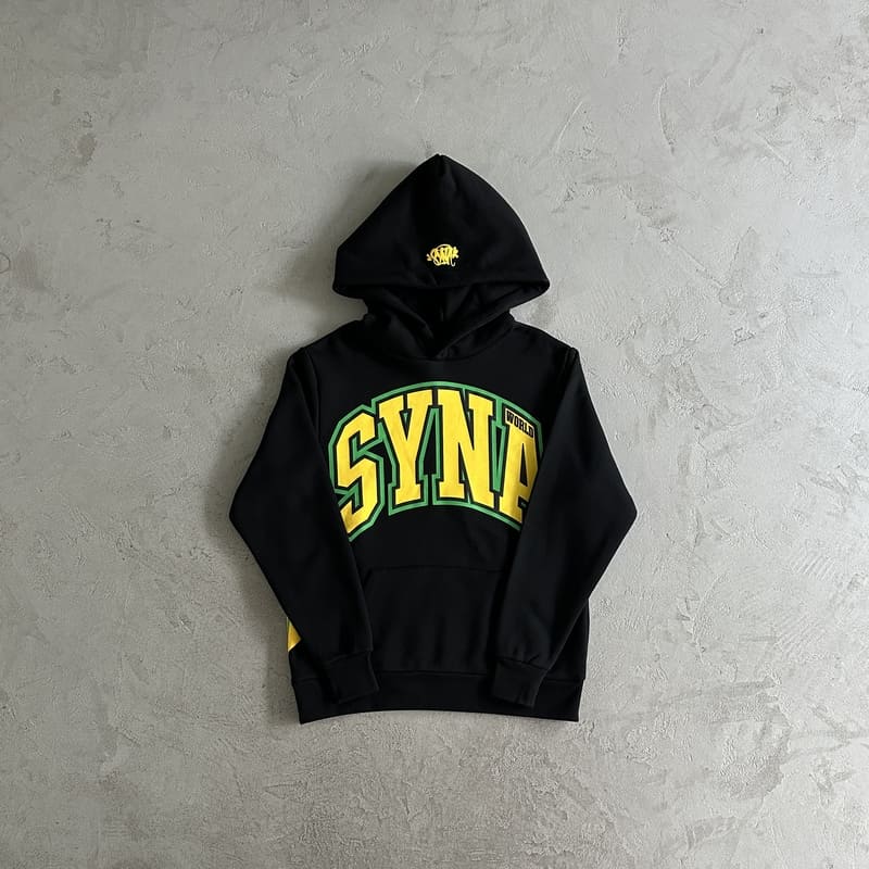 Conjunto Syna World College Logo Preto/Amarelo