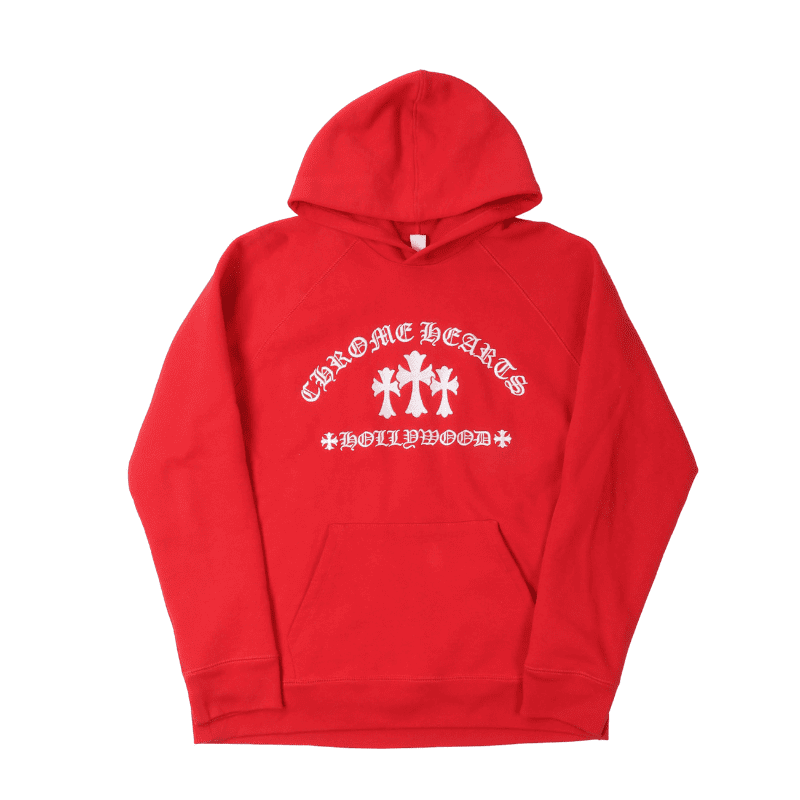 Moletom Chrome Hearts 3 Cross Vermelho