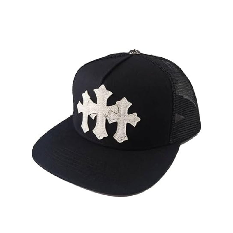 Boné Chrome Hearts Trucker Cemetery Preto/Branco