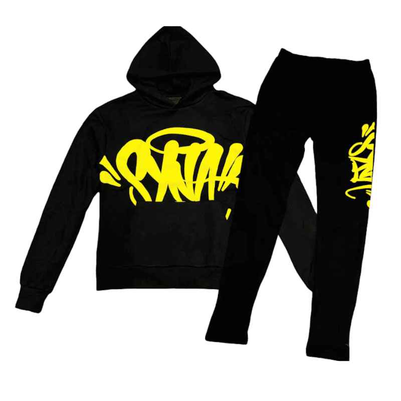 Conjunto Synaworld Logo Black Yellow