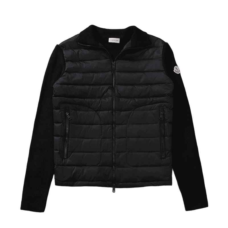 Jaqueta Moncler Matelassê knitting Preta