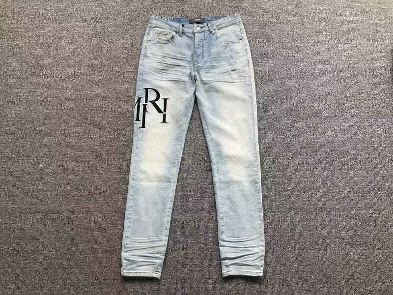 Calça Amiri Jeans Staggered Logo