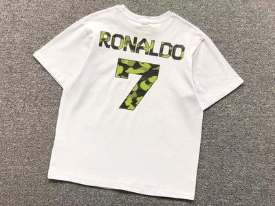 Camiseta BAPE x CR7Life Ronaldo 7 Branca