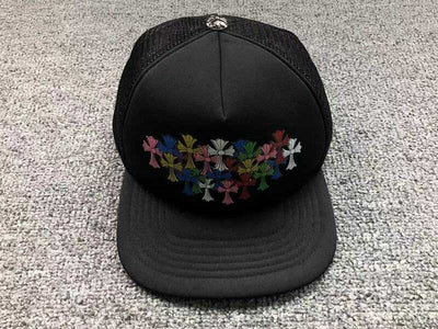 Boné Chrome Hearts Multi Color Cross Preto