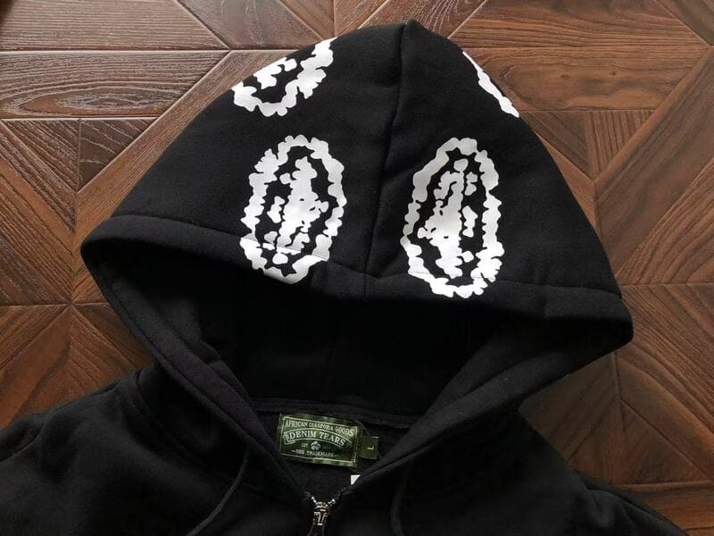 Moletom Denim Tears x Corteiz Zip Black