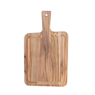 Tábua com Cabo para Churrasco Tramontina em Madeira Mista 40x23,3 cm