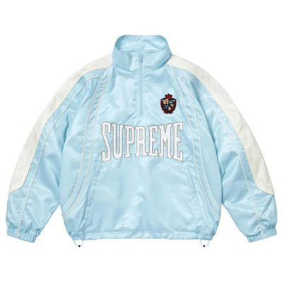 Jaqueta Supreme Satin Piping Pullover Light Blue