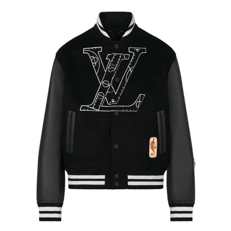 Jaqueta Louis Vuitton x NBA Leather Preta