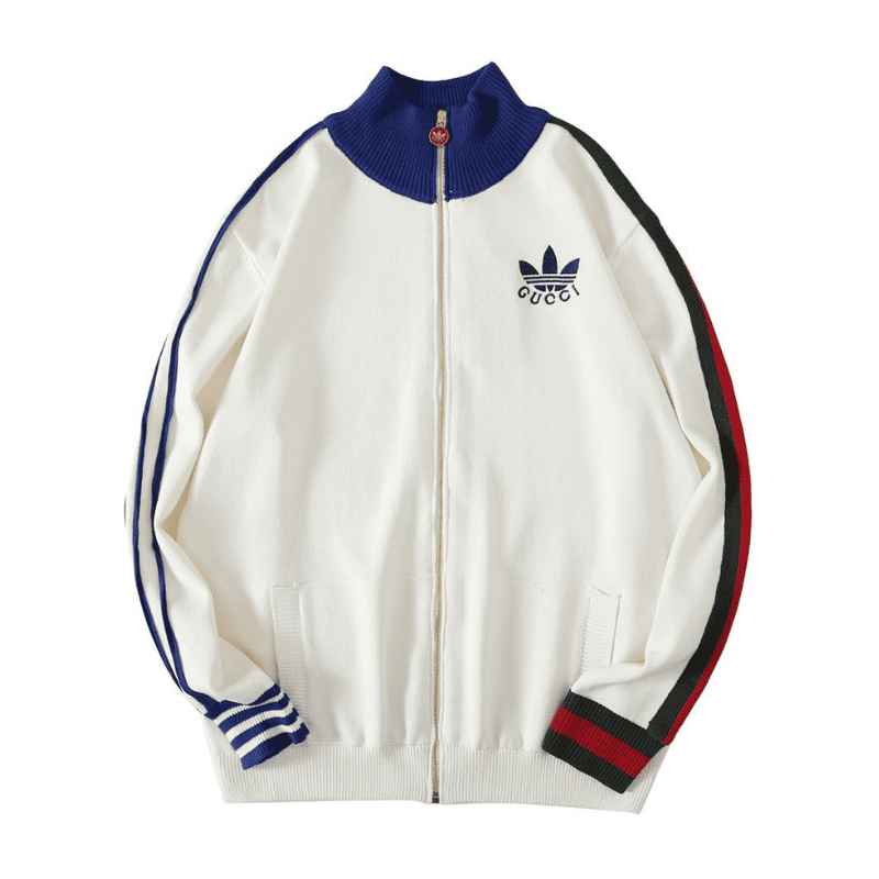 Jaqueta Adidas x Gucci Viscose Zip-Up White