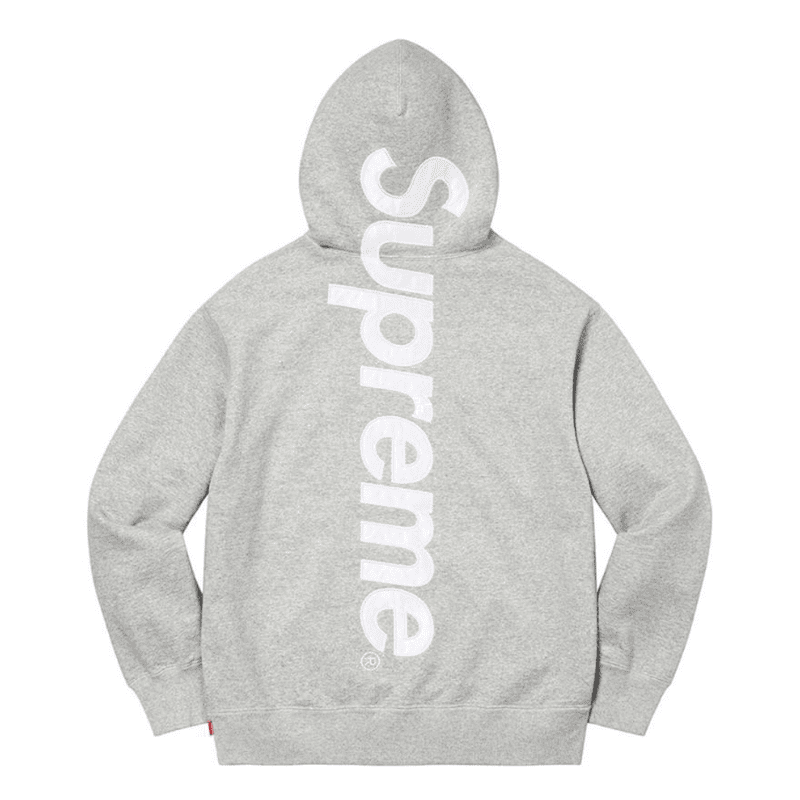 Moletom Supreme Satin Appliqué Cinza