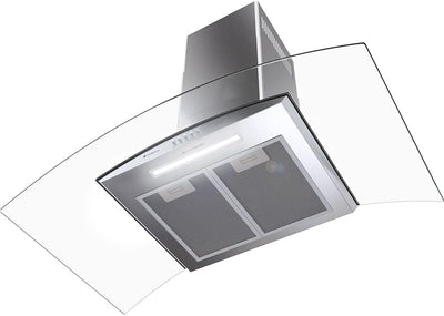 Coifa de Parede Cadence Inspire 90 cm, Vidro Curvo, CFA395
