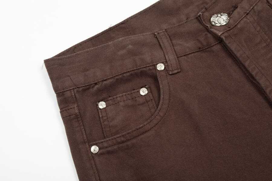 Calça Jeans Chrome Hearts Patches Cross Bown