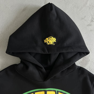 Conjunto Syna World College Logo Preto/Amarelo