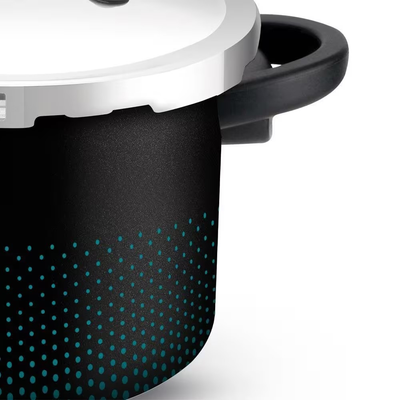 Panela de Pressão 7.6L Fechamento Externo Smart Rochedo Preta