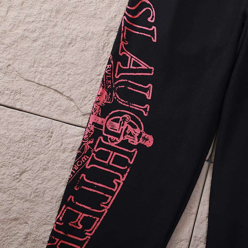 Calça Corteiz x 21 Savage Slaughter Gang Preta