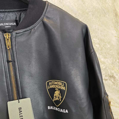 Jaqueta Balenciaga x Automobili Lamborghini Preta