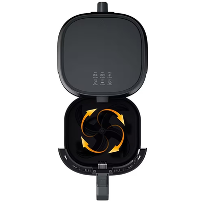 Fritadeira Elétrica Sem Óleo Air Fryer Philips Walita RI9201 4,1 L - Preta