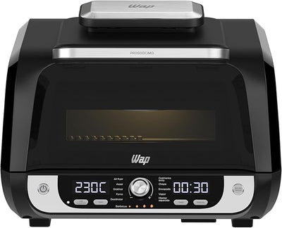 WAP Fritadeira Elétrica Air Fryer Barbecue Digital 12 em 1, 10 Litros, 4 Níveis de Temperatura, Antiaderente, 1700W