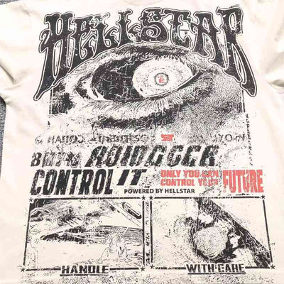 Camiseta Hellstar Crewneck Vintage Cream