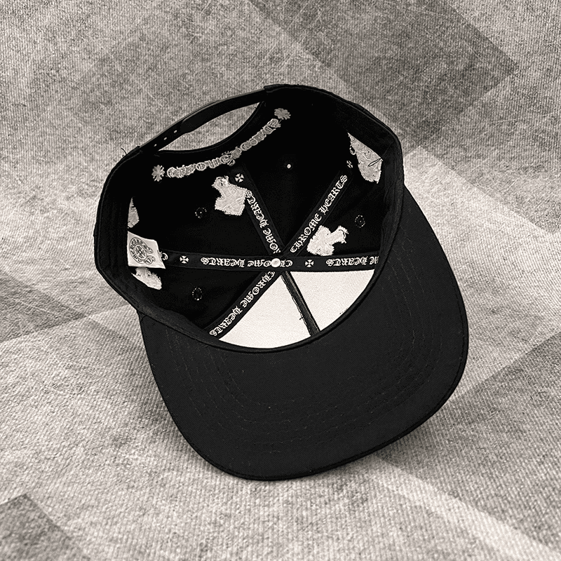 Boné Chrome Hearts Cross Patch Preto