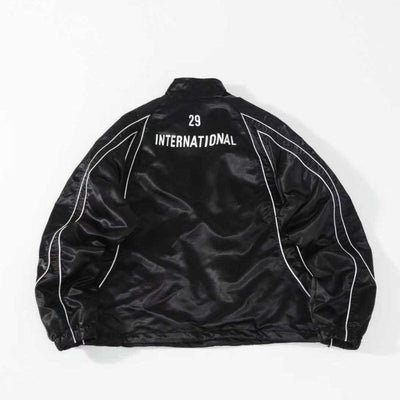 Jaqueta Supreme Satin Piping Pullover Black