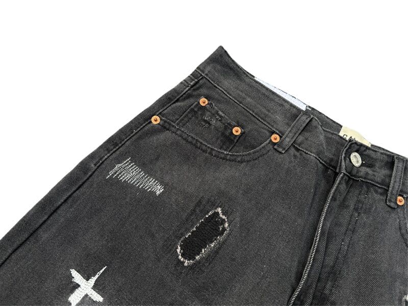 Calça Jeans Gallery Dept. Skull Black