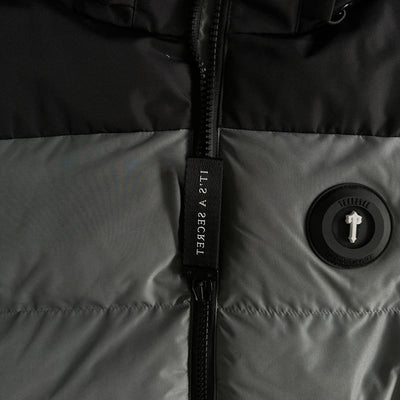 Jaqueta Trapstar Decoded Puffer Black/Grey