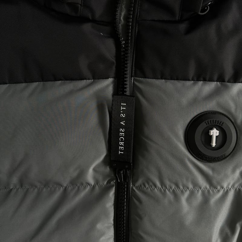 Jaqueta Trapstar Decoded Puffer Black/Grey