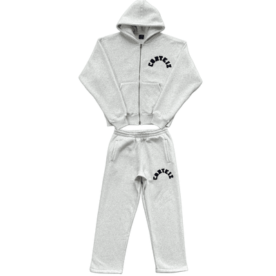 Conjunto Moletom Corteiz Arch Cinza