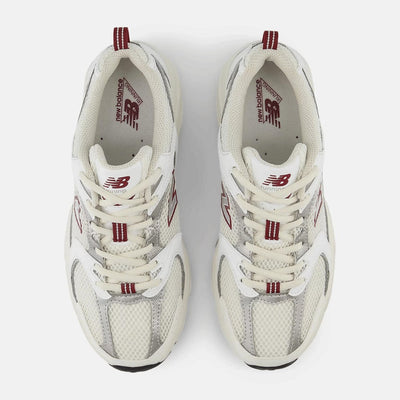 New Balance 530 Sea Salt White Mercury Red