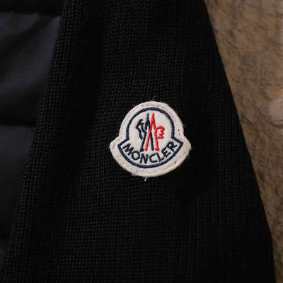 Jaqueta Moncler Matelassê knitting Preta