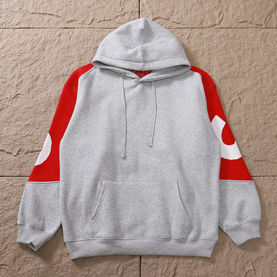 Moletom Supreme Big Logo Jacquard Red Grey