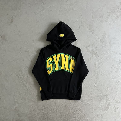 Conjunto Syna World College Logo Preto/Amarelo