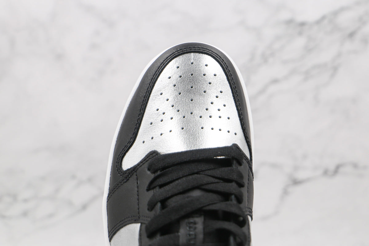 Jordan 1 Low Black Metallic Silver
