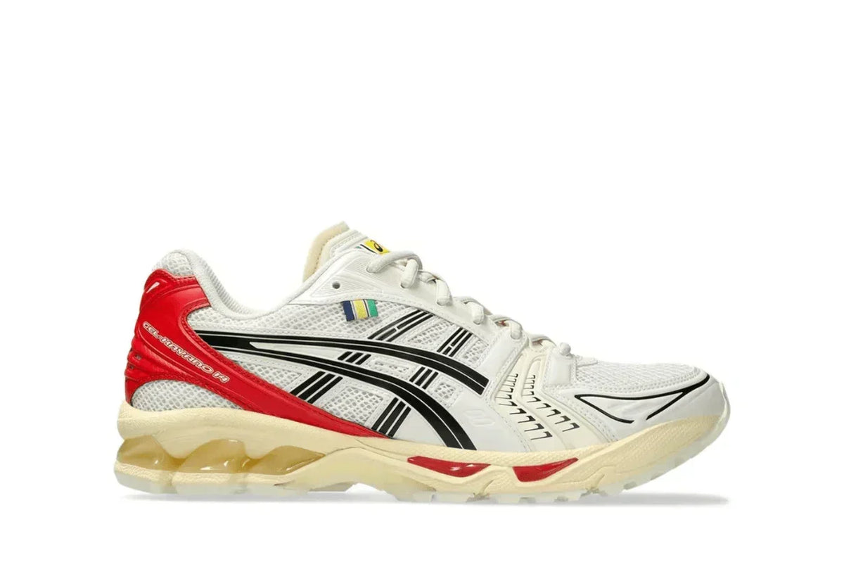 Asics Gel-Kayano 14 x Senna White Red Branco