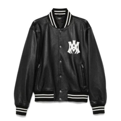 Jaqueta Amiri MA Hollywood bomber Leather Black