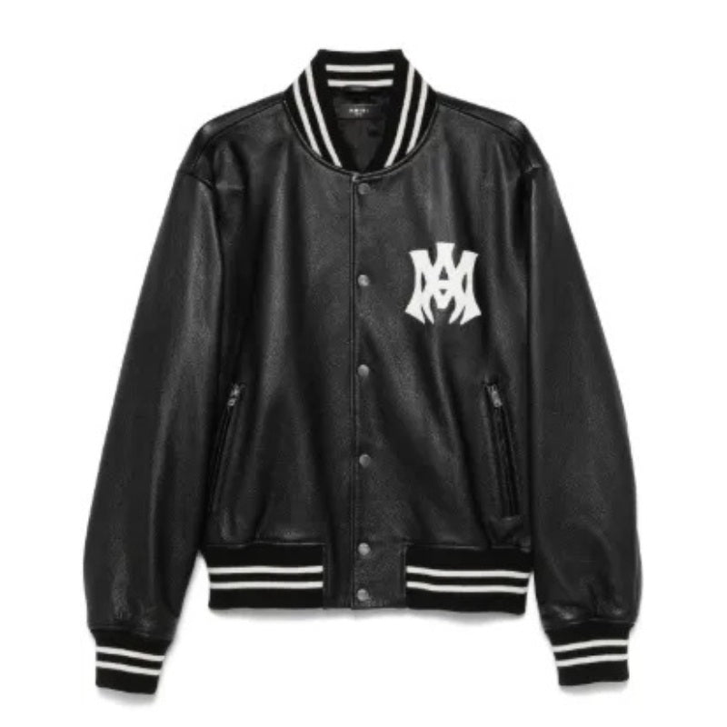 Jaqueta Amiri MA Hollywood bomber Leather Black