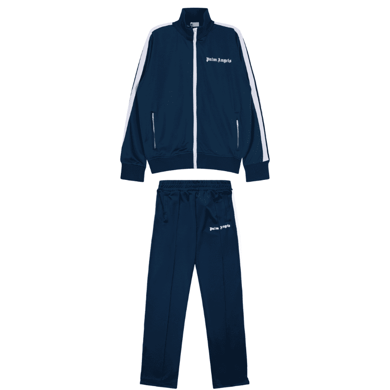 Conjunto Palm Angels Logo Tracksuit Blue Marine