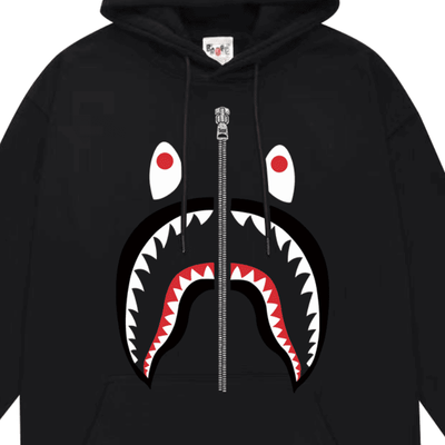 Moletom Bape Shark SS24 Preto