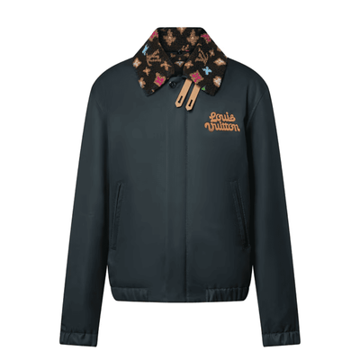 Jaqueta Louis Vuitton Aviator Monogram Fleece Collar