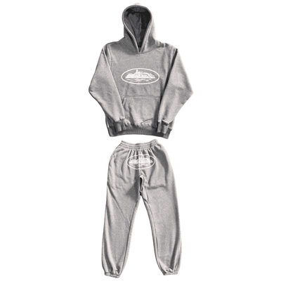 Conjunto Moletom Corteiz RTW Cinza