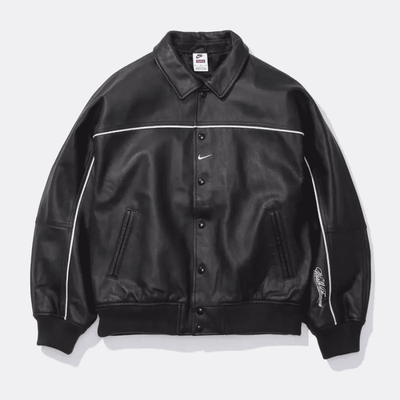 Jaqueta Supreme x Nike Varsity Preta